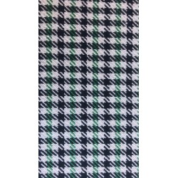tissu pied de poule pepita vert largeur 145cm 