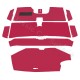 kit moquette velours rouge rubis renault 5 alpine phase 1/alpine turbo
