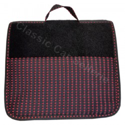 sac de coffre en moquette non tissé renforcé noir/tissu peugeot quartet rouge 