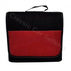 sac de coffre non tissé renforcé noir /tissu côtelé rouge/Renault 5 alpine turbo/ t2
