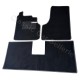 kit tapis 3 pièces velours gris anthracite renault 5 phase 1 avec découpe pédale 