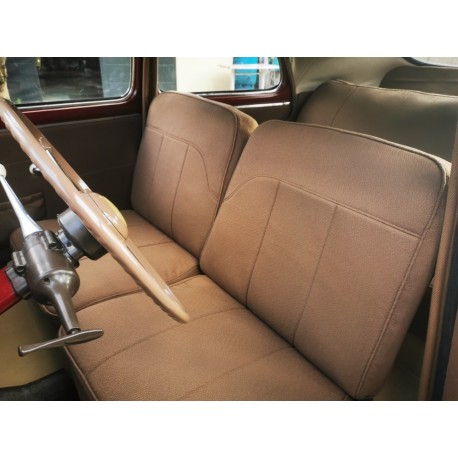 ensemble complet garnitures de sièges sans accoudoir(ar) tissu écorce marron peugeot 203 berline