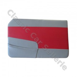 ensemble 4 panneaux de portes simili bitons rouge/gris peugeot 403 berline