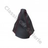 soufflet levier de vitesse cuir noir coutures rouge peugeot 205 