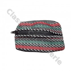 porte monnaie fond cuir/tissu roland garros peugeot 205