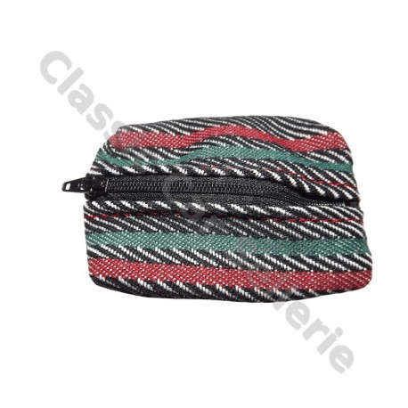 porte monnaie fond cuir/tissu roland garros peugeot 205