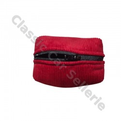 porte monnaie fond cuir/tissu rouge renault alpine turbo /turbo2