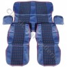 ensemble garnitures sièges complets modèle export tissu écossais bleu R4L le clan à partir de 1984 sièges avant GM 
