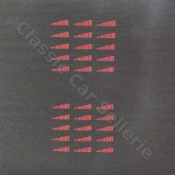 tissu anthracite fanion rouge Renault 5GT TURBO phase 2 (origine france)