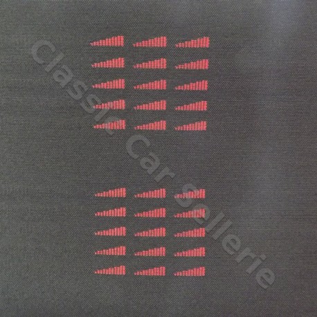 tissu anthracite fanion rouge Renault 5GT TURBO phase 2 (origine france)