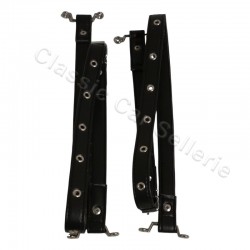 paire de sangles bagage en simili noir alpine A110