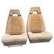 ensemble garnitures de sièges complet velours côtelé/beige uni citroën CX GTI 1982