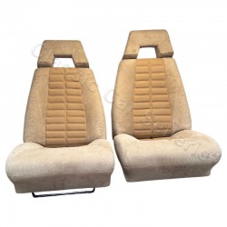 ensemble garnitures de sièges complet velours côtelé/beige uni citroën CX GTI 1982