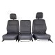 ensemble 3 garnitures de sièges avant simili gris anthracite land rover defender pickup année 1992 
