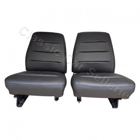 ensemble garnitures sièges complets simili noir dodge charger 1968
