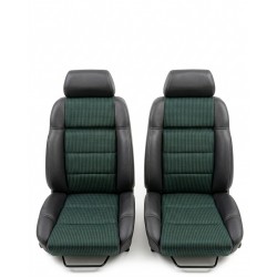 ensemble garnitures de sièges av/ar complet sorento semi cuir noir/quartet vert Peugeot 205 gti