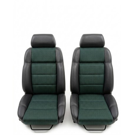 ensemble garnitures de sièges av/ar complet sorento semi cuir noir/quartet vert Peugeot 205 gti
