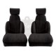 Ensemble de 2 garnitures de sièges av tissu noir R5 TURBO2
