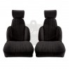 Ensemble de 2 garnitures de sièges av tissu noir R5 TURBO2
