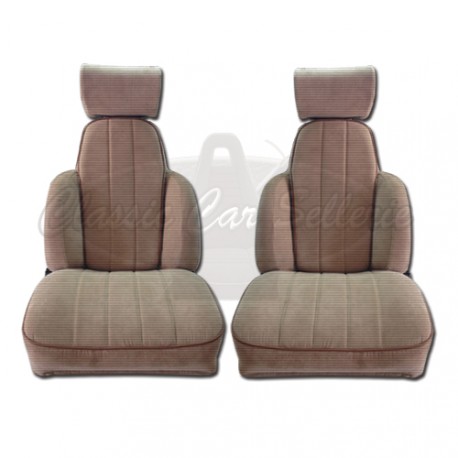 Ensemble de 2 garnitures de sièges av tissu beige R5 TURBO2