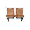 Ensemble garnitures de sièges avant marron 2ème modèle Citroen HY
