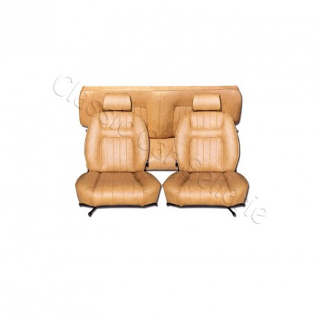 Ensemble garnitures de sièges complet simili beige pour Peugeot 504 coupé