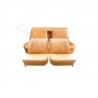 ensemble garnitures complet simili beige Peugeot 404 berline