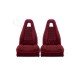 ensemble garnitures de sièges complet av/ar tissu rouge R5 ALPINE PHASE1