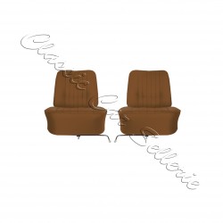 ensemble complet de deux garnitures avant simili caramel Renault floride