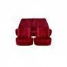 ensemble garnitures de sièges complet velours uni rouge ds pallas 