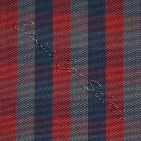 TISSU ÉCOSSAIS ROUGE/GRIS R4L