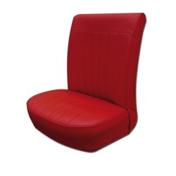 ensemble de 2 garnitures de sièges avant simili rouge renault dauphine