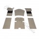 kit moquette sol velours beige Peugeot 404cc 6 pièces