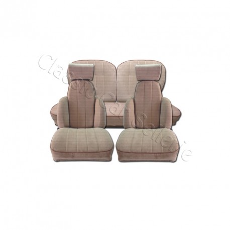 ensemble garnitures complet/ tissu beige avec passepoil R5 ALPINE TURBO