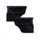ensemble 4 panneaux de portes tissu côtlé noir /simili noir mini austin MK5 année 84/92