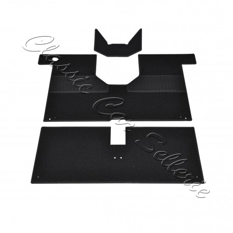 kit moquette renault 4L 2 pièces noir